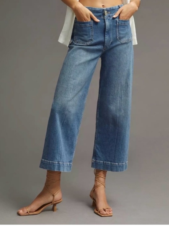 Pilcro Denim - Pilcro The Skipper Cropped Wide-Leg Jeans
